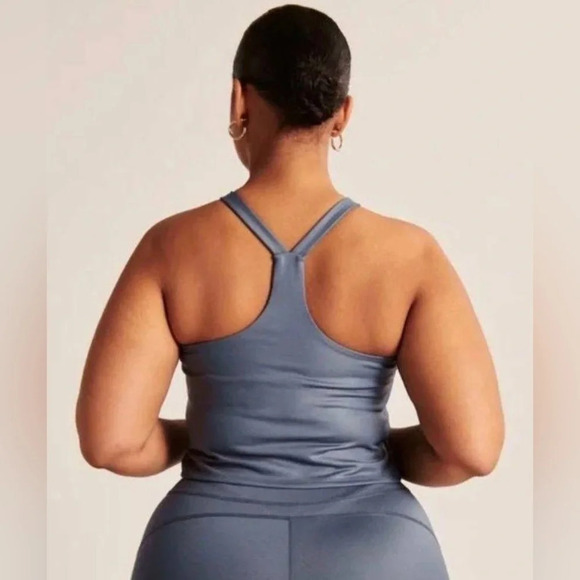 Abercrombie & Fitch  Racerback V-neck Activewear Tank - Picture 3 of 8